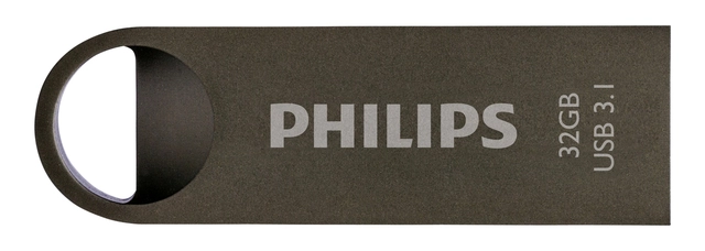 Een USB-stick 3.1 Philips Moon Space Grey 32GB koop je bij VHK Kantoorartikelen