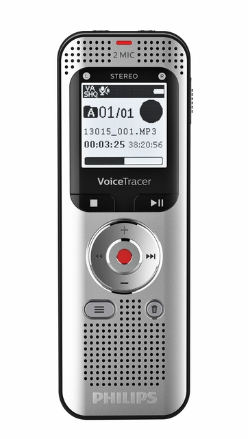 Een Digital voice recorder Philips DVT 2050 voor notities koop je bij VHK Kantoorartikelen