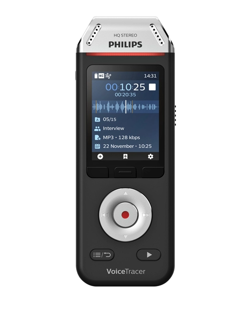 Een Digital voice recorder Philips DVT 2110 voor interviews koop je bij VHK Kantoorartikelen