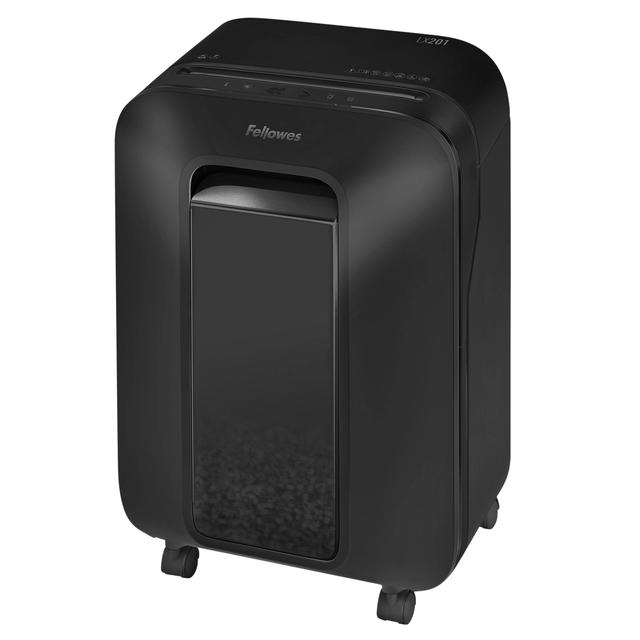 Een Papiervernietiger Fellowes Powershred LX201 snippers 2x12mm zwart koop je bij VHK Kantoorartikelen