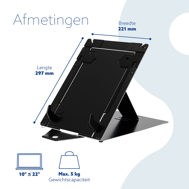 Een Laptopstandaard R-Go Riser DUO koop je bij VHK Kantoorartikelen