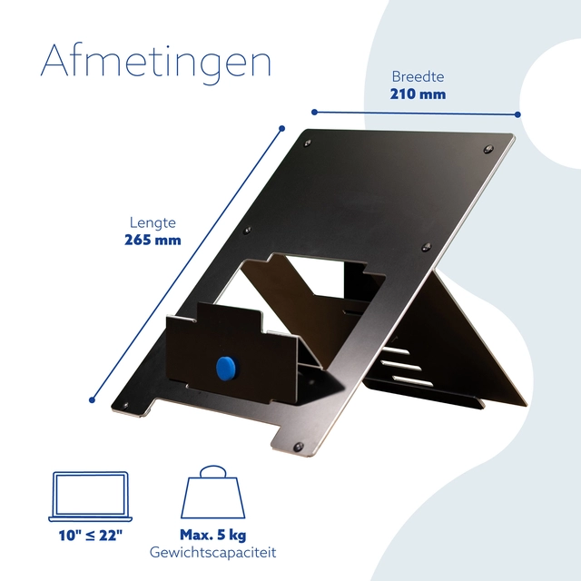 Een Laptopstandaard R-Go Riser Flexible koop je bij Hoekmankantoorartikelen.nl