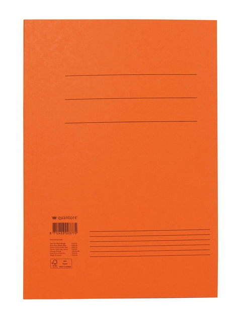 Een Dossiermap Quantore folio 300gr oranje koop je bij VHK Kantoorartikelen