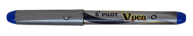 Een Vulpen Pilot Vpen medium zilver/blauw koop je bij VHK Kantoorartikelen