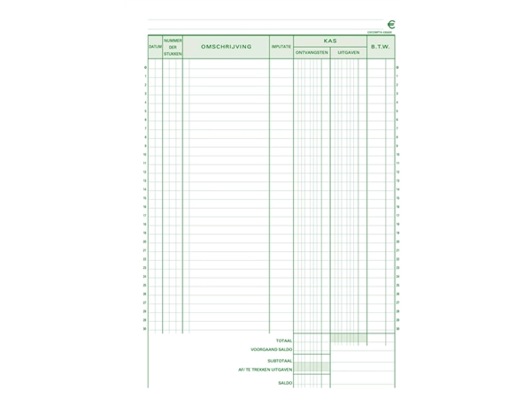 Een Kasboek Exacompta Manifold dupli 50vel koop je bij Continu Kantoor