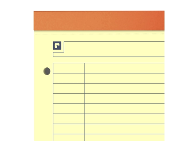 Een Cursusblok Oxford Orange Notepad A4+ lijn 4-gaats 160 pagina's 80gr oranje koop je bij Continu Kantoor