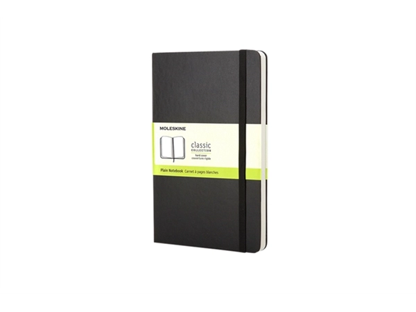 Een Notitieboek Moleskine pocket 90x140mm blanco hard cover zwart koop je bij Boek- en kantoorvakhandel Reterink