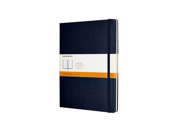 Een Notitieboek Moleskine XL 190x250mm lijn hard cover sapphire blue koop je bij Hoekmankantoorartikelen.nl