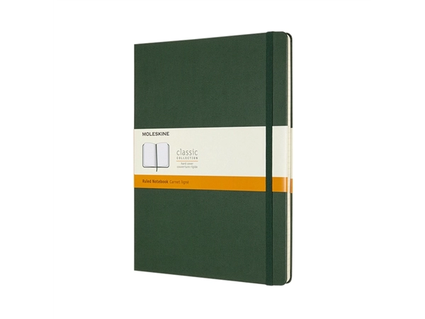 Een Notitieboek Moleskine XL 190x250mm lijn hard cover myrtle green koop je bij Hoekmankantoorartikelen.nl