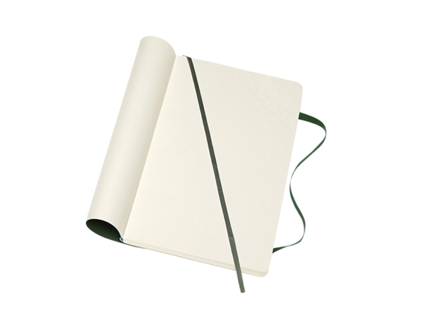 Een Notitieboek Moleskine large 130x210mm blanco soft cover myrtle green koop je bij Continu Kantoor