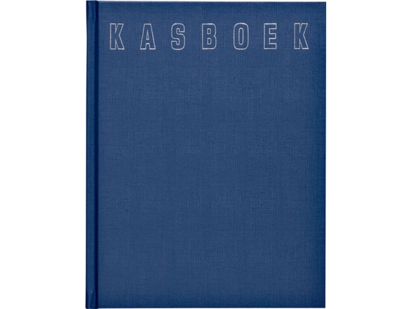 Een Kasboek 165x210mm 96blz 2 kolommen blauw koop je bij VHK Kantoorartikelen