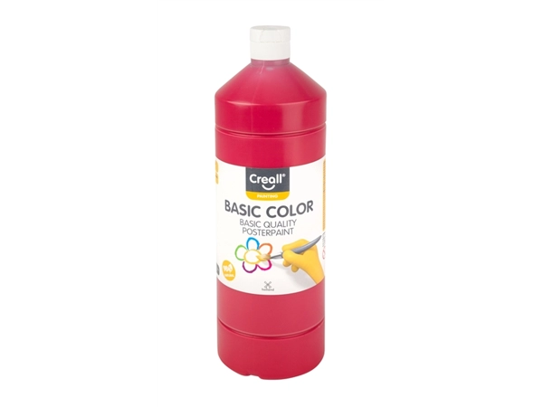 Een Plakkaatverf Creall basic rood 1000ml koop je bij Hoekmankantoorartikelen.nl