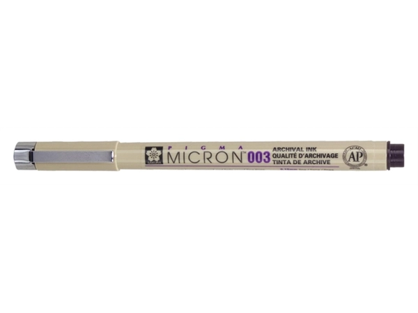 Een Fineliner Sakura pigma micron 003 zwart 0.15mm koop je bij Hoekmankantoorartikelen.nl