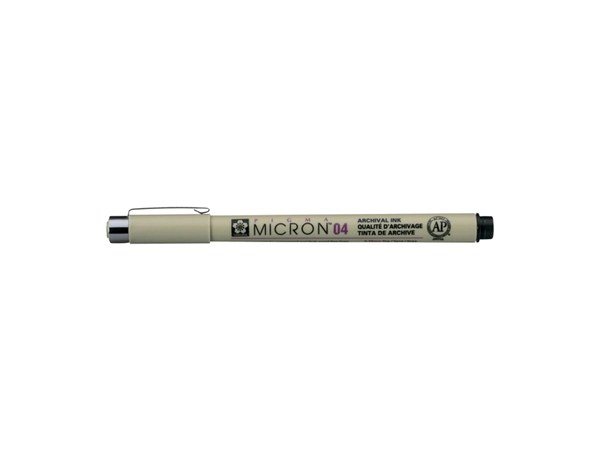 Fineliner Sakura Pigma Micron 04 0.4mm zwart