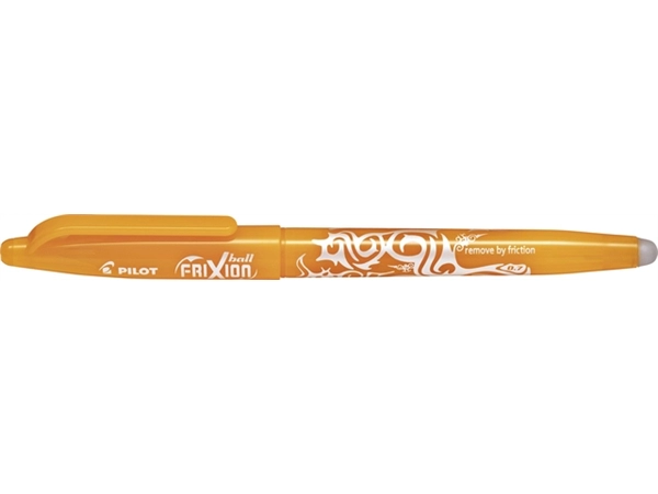 Een Rollerpen PILOT friXion medium abrikoos oranje koop je bij Hoekmankantoorartikelen.nl