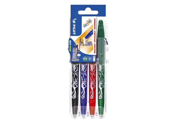 Een Rollerpen PILOT friXion medium basis assorti Set2Go à 4 stuks koop je bij Hoekmankantoorartikelen.nl