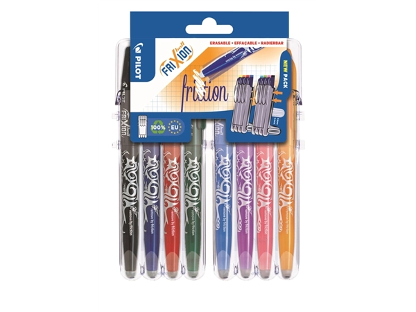 Een Rollerpen PILOT friXion medium assorti Set2Go à 8 stuks koop je bij Hoekmankantoorartikelen.nl