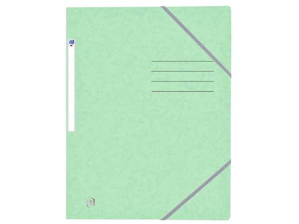 Een Elastomap Oxford Top File+ A4 3 kleppen 390gr pastel groen koop je bij Hoekmankantoorartikelen.nl