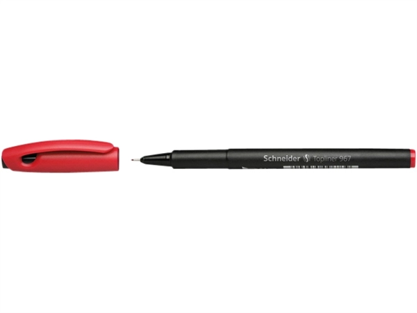 Een Fineliner Schneider 967 0.4mm rood koop je bij VHK Kantoorartikelen