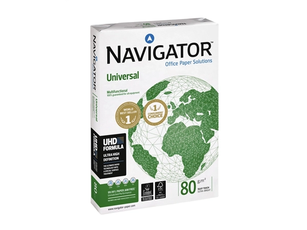 Een Kopieerpapier Navigator Universal A3 80gr wit 500 vel koop je bij Continu Kantoor