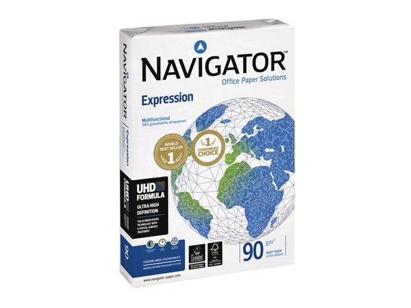 Een Kopieerpapier Navigator Expression A4 90gr wit 500 vel koop je bij Continu Kantoor