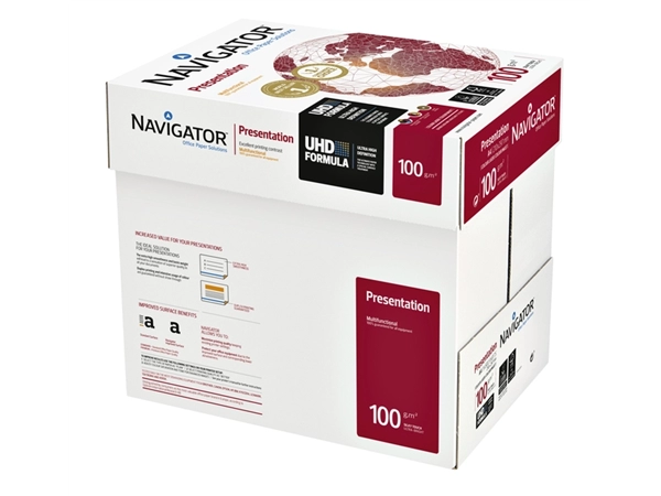 Een Kopieerpapier Navigator Presentation A4 100gr wit 500 vel koop je bij Continu Kantoor