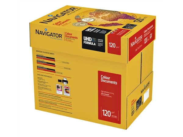 Een Kopieerpapier Navigator Colour Documents A4 120gr wit 250 vel koop je bij Continu Kantoor