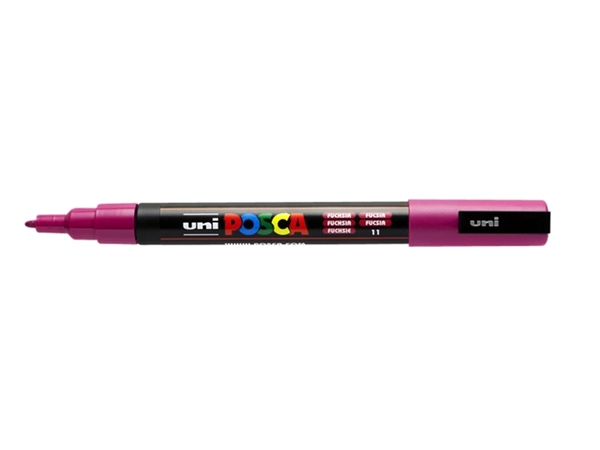 Een Verfstift Posca PC3M fijn fuchsia koop je bij Hoekmankantoorartikelen.nl