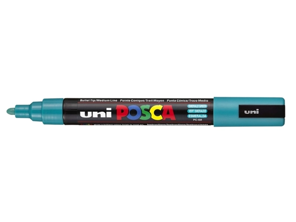 Een Verfstift Posca PC5M medium smaragdgroen koop je bij Continu Kantoor