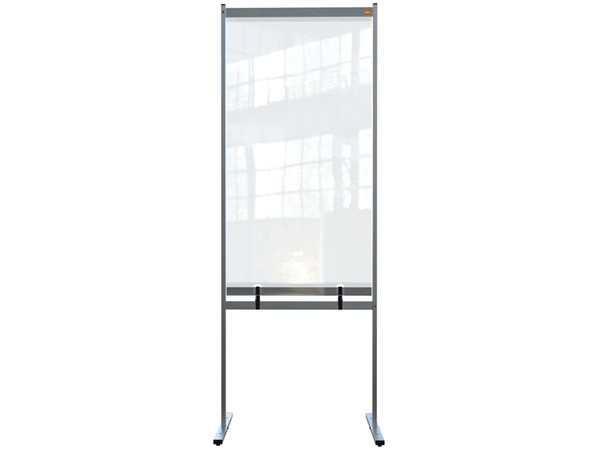 Een Scheidingswand Nobo vrijstaand doorzichtig PVC 780x2060mm koop je bij VHK Kantoorartikelen