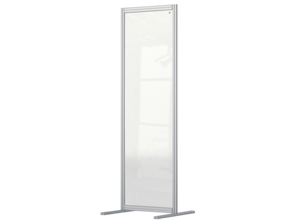 Een Scheidingswand Nobo Modulaire transparant acryl 600x1800mm koop je bij Continu Kantoor