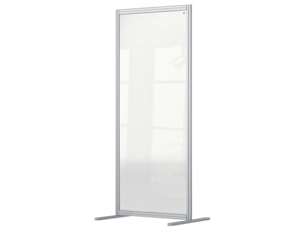 Een Scheidingswand Nobo Modulaire transparant acryl 800x1800mm koop je bij Continu Kantoor