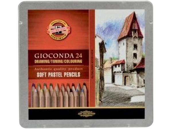 Een Pastelpotlood Koh-I-Noor gioconda 24 assorti koop je bij Hoekmankantoorartikelen.nl