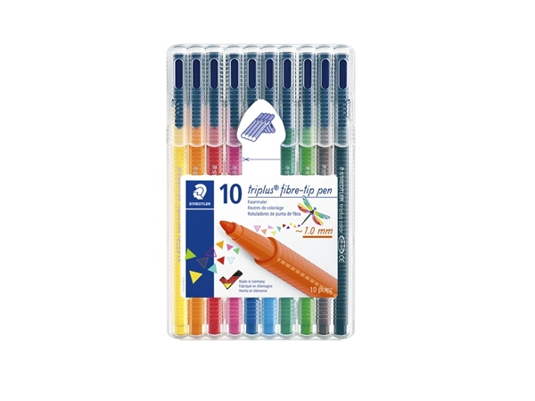 Een Kleurstift Staedtler 323 Triplus color à 10 stuks assorti koop je bij VHK Kantoorartikelen