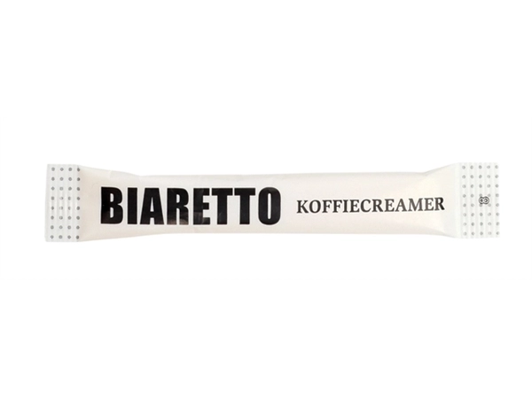 Een Koffiecreamer Biaretto sticks 2,5 gram 600 stuks koop je bij Continu Kantoor