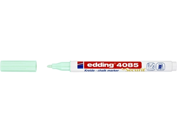 Een Krijtstift edding 4085 by Securit rond 1-2mm pastel groen koop je bij Continu Kantoor