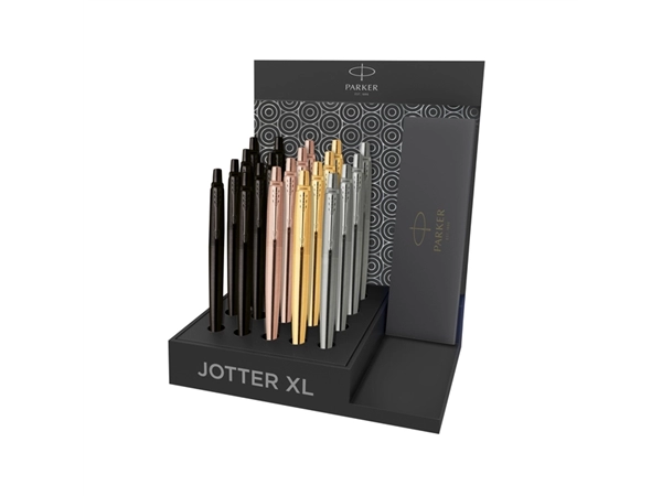 Een Balpen Parker Jotter XL Monochrome assorti medium 20 stuks koop je bij Hoekmankantoorartikelen.nl