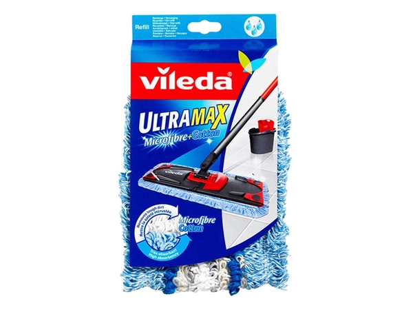 Een Mop Vileda Ultra Max Micro & cotton vervanging koop je bij Hoekmankantoorartikelen.nl