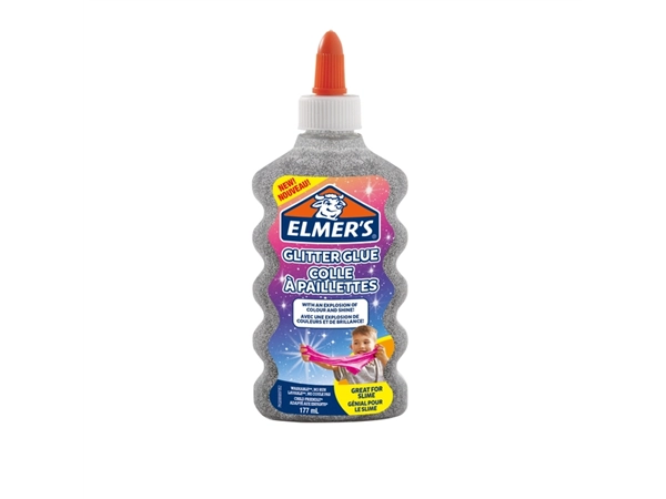 Een Kinderlijm Elmer's glitter zilver koop je bij VHK Kantoorartikelen