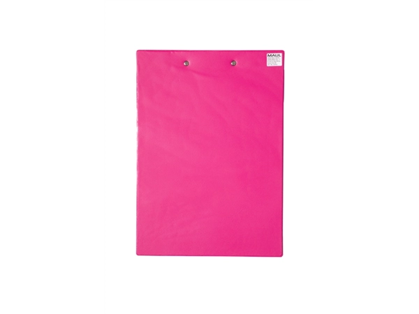 Een Klembord MAUL A4 staand PVC neon roze koop je bij Continu Kantoor