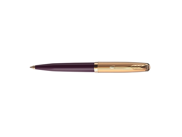 Een Balpen Parker 51 Premium plum GT medium koop je bij VHK Kantoorartikelen