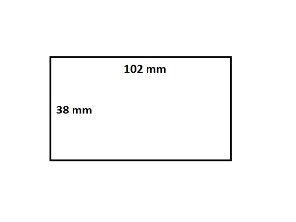 Een Zebra labeletiket IEZZY 880191-038D 102x38mm 25mm wit permanent 1790 stuks koop je bij Hoekmankantoorartikelen.nl
