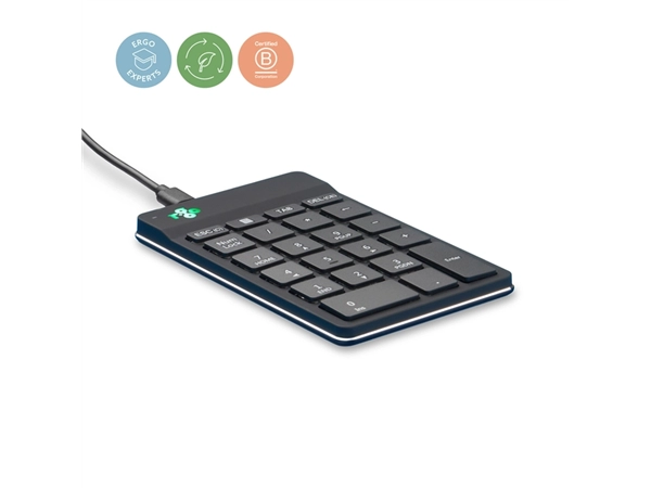 Een Toetsenbord R-Go Ergonomisch Numpad Break Draad koop je bij Hoekmankantoorartikelen.nl