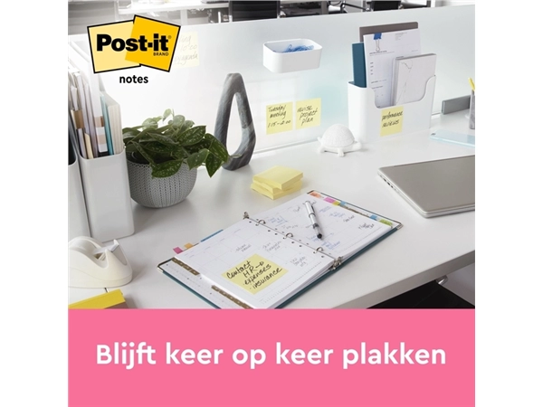 Een Memoblok Post-it Notes 6810 38x51mm canary yellow 3 stuks koop je bij Continu Kantoor