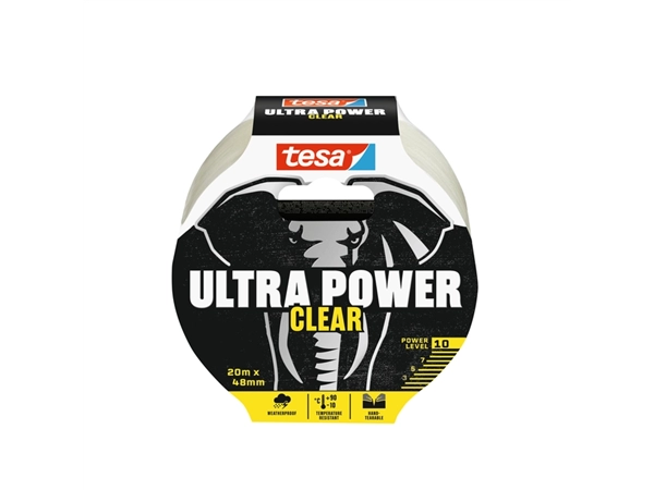 Een Reparatietape tesa Ultra Power Clear repair 20mx48mm transparant koop je bij VHK Kantoorartikelen