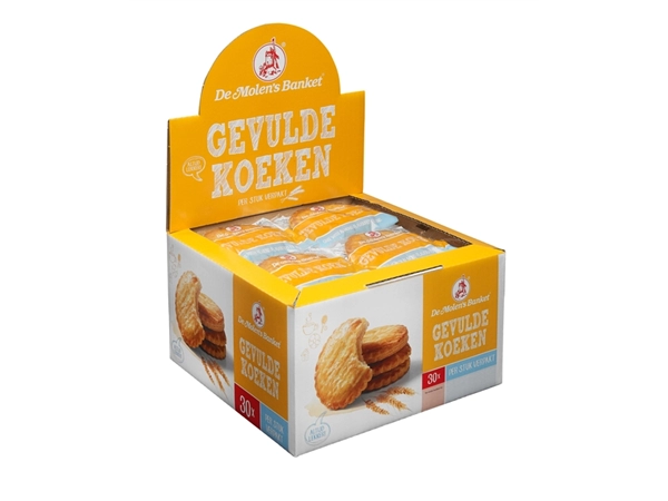 Een Koeken De Molen Gevulde koeken 30x50gr koop je bij Continu Kantoor