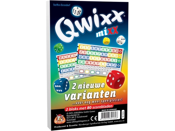 Een Qwixx Mixx koop je bij Hoekmankantoorartikelen.nl