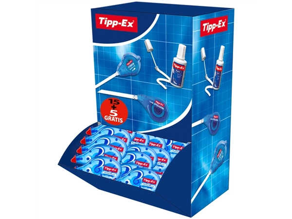 Een Correctieroller Tipp-ex pocket mouse 4.2mmx10m valuepack à 15+5 gratis koop je bij VHK Kantoorartikelen