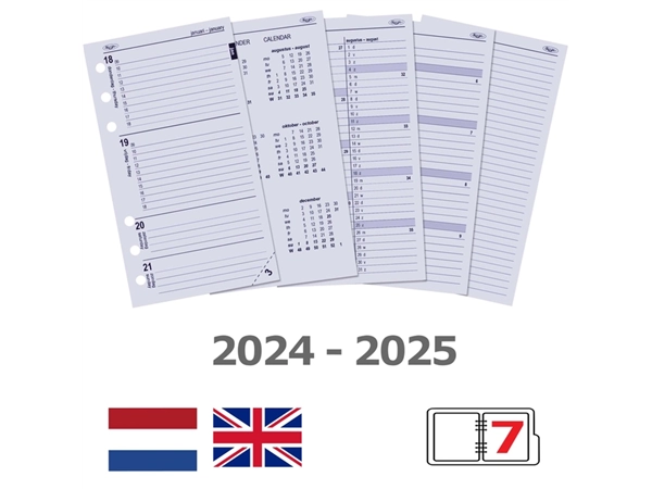 Een Organizer Kalpa Personal inclusief agenda 2024-2025 7dagen/2pagina's nerf rood koop je bij VHK Kantoorartikelen