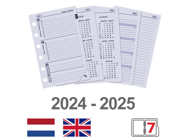 Een Organizer Kalpa Pocket inclusief agenda 2024-2025 7dagen/2pagina's keta bruin koop je bij Hoekmankantoorartikelen.nl